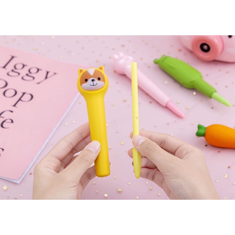 Bút Bi Nước Squishy Nhiều Hình Dễ Thương
