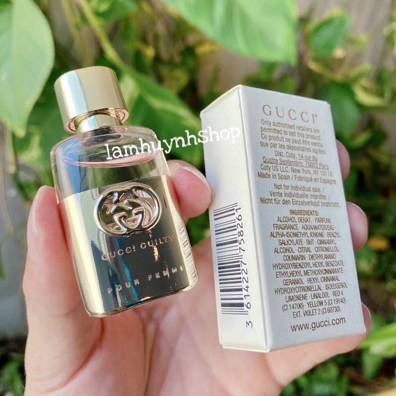 [ Mẫu hiếm] Nước hoa mini GUCCI GUILTY POUR FEMME 5ml