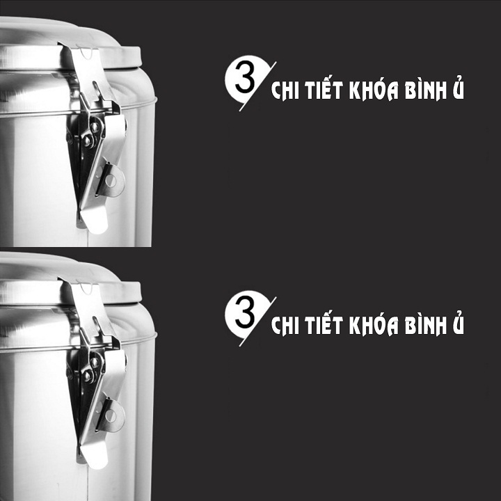 BÌNH Ủ TRÀ SỮA GIỮ NHIỆT INOX 304 CAO CẤP