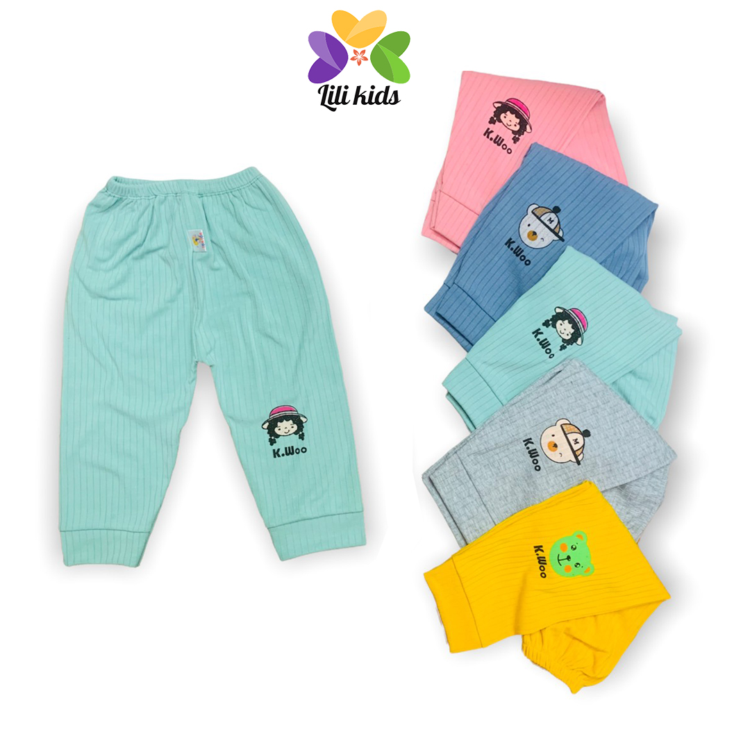 Quần dài cho bé trai bé gái lilikids quần dài thun gân cho bé qcd13