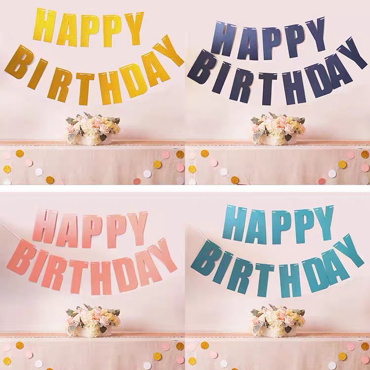 DÂY CHỮ HAPPY BIRTHDAY NHIỀU MÀU
