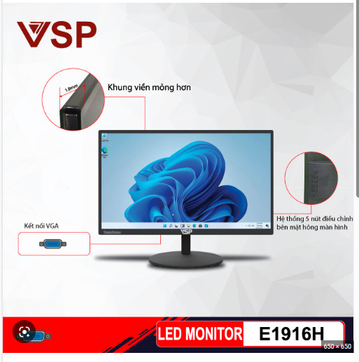 Màn hình LCD 19 VSP E1916H LED Monitor - HÀNG CHÍNH HÃNG