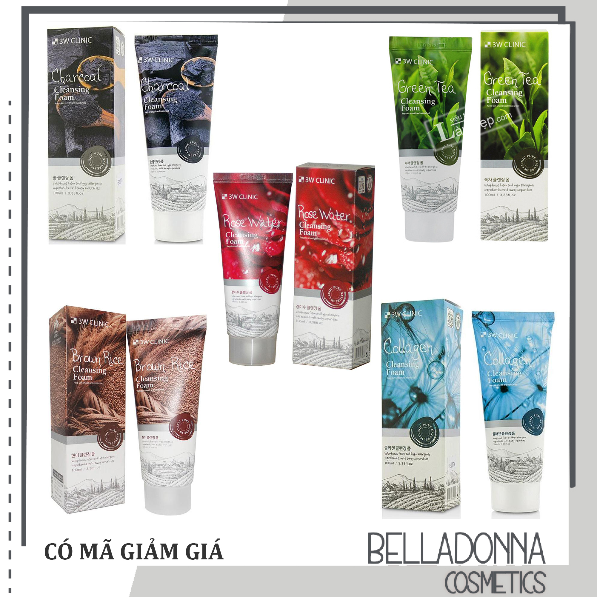 Sữa Rửa Mặt 3w Clinic Foam Cleansing 100ml