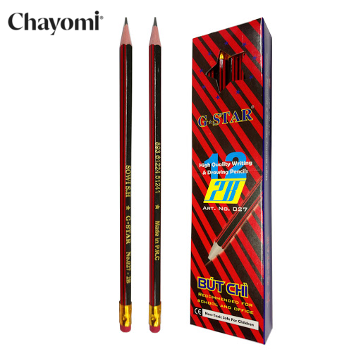 Hộp 12 cây viết chì gỗ 2B G-star 027