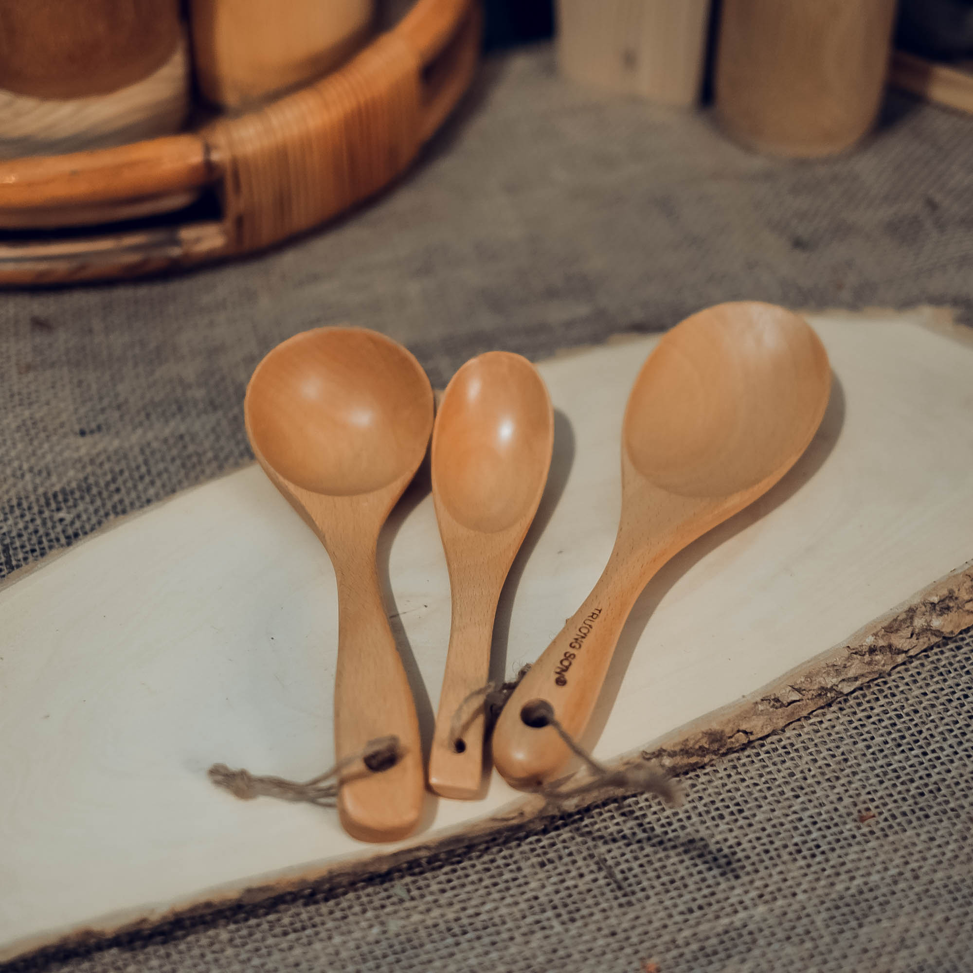 [HCM]Vá gỗ cơm/canh/súp - Vá gỗ beech - Wooden rice spoon