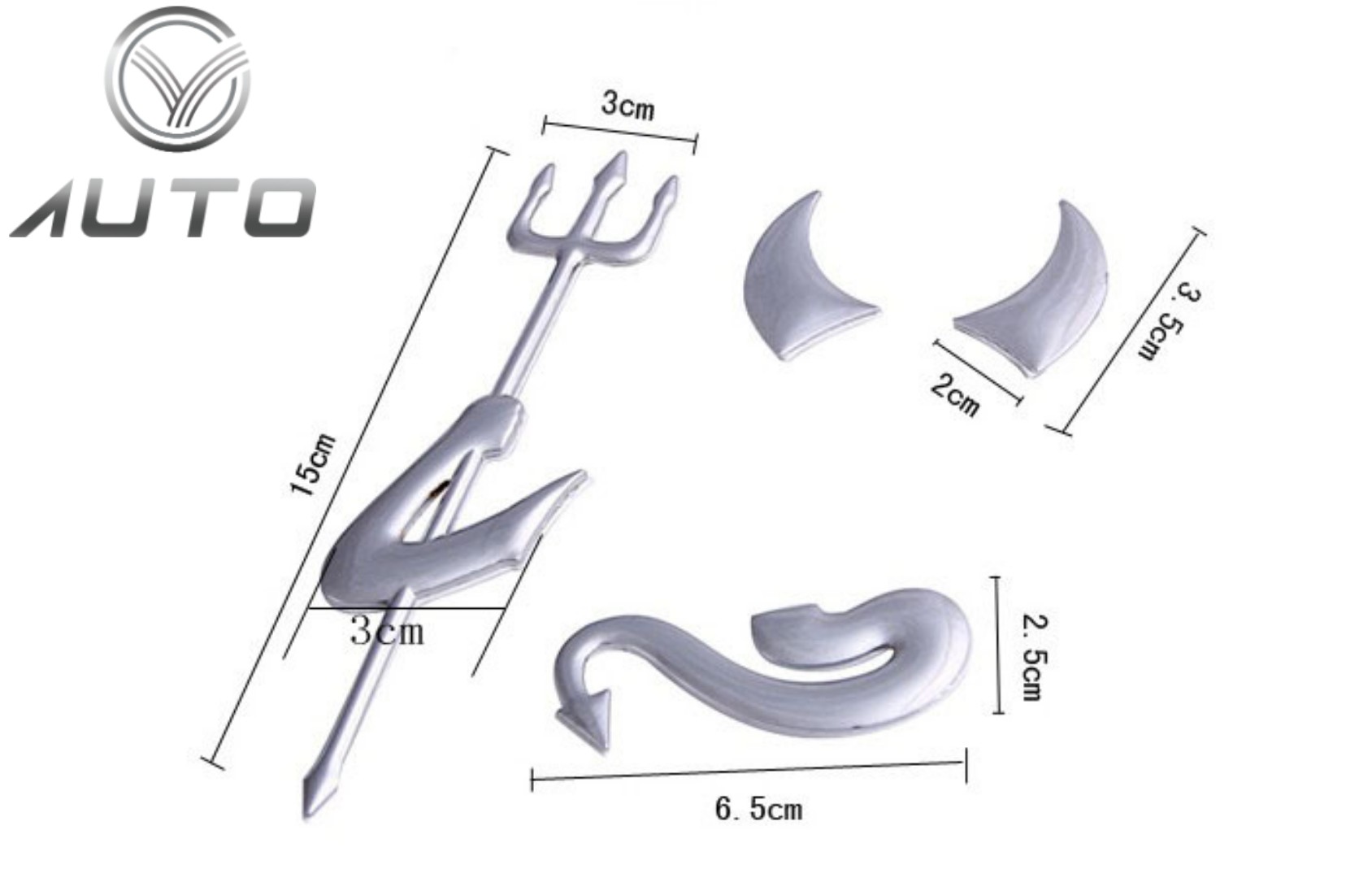 Dán decal 3D trang trí logo ô tô, xe hơi