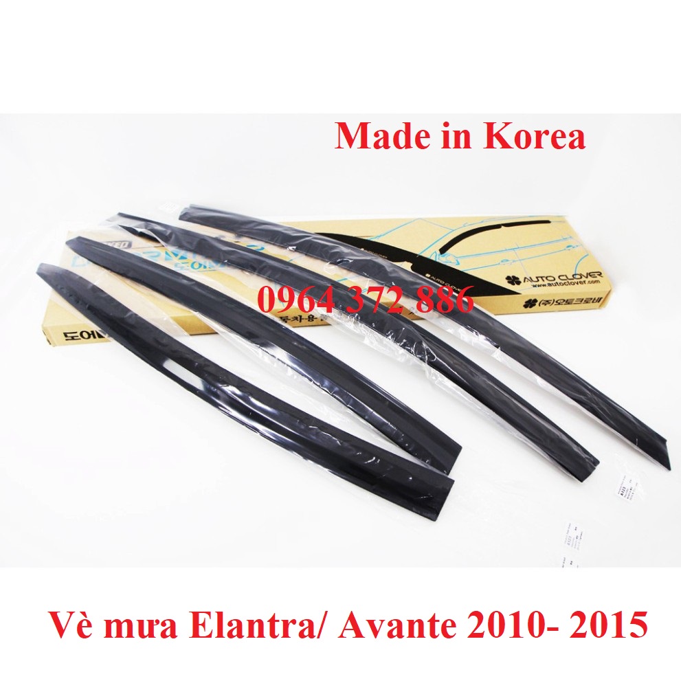 Vè che mưa xe elantra/ avante 2006 2007 2008 2009 2010-2011-2012-2013-2014-2015 - 4 chi tiết - chính hãng auto clover