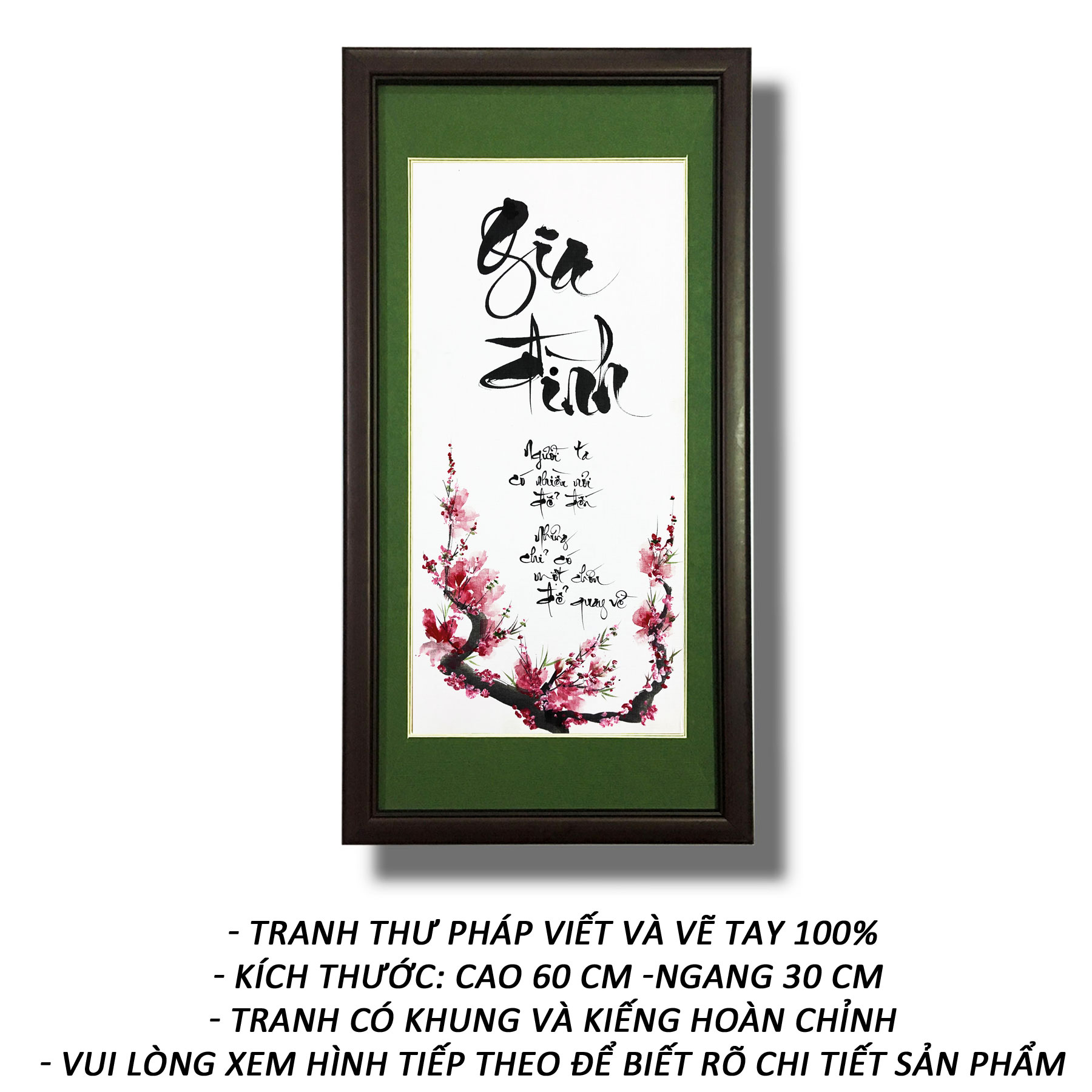 Tranh treo tường - Thư pháp chữ Hiếu 07 - Tranh Mỹ Thuật Minh Hiền