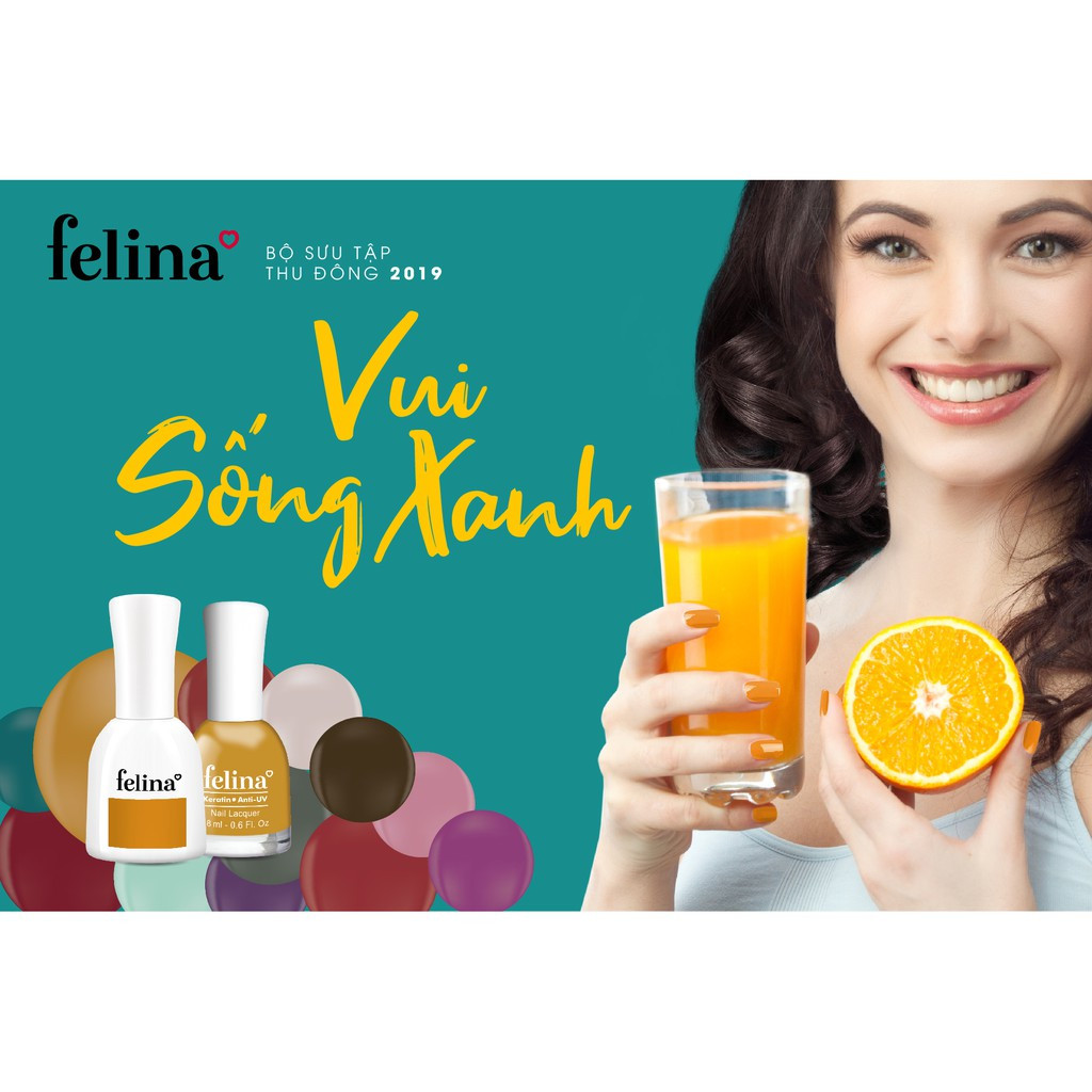 Sơn Móng Felina Keratin Anti-UV Nail Lacquer 18ml