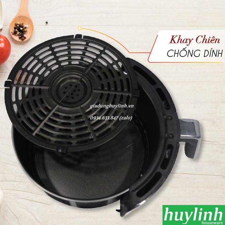 [HCM]Nồi chiên không dầu Magic Korea A-802 - 4.6 lít [Đỏ - Đen]