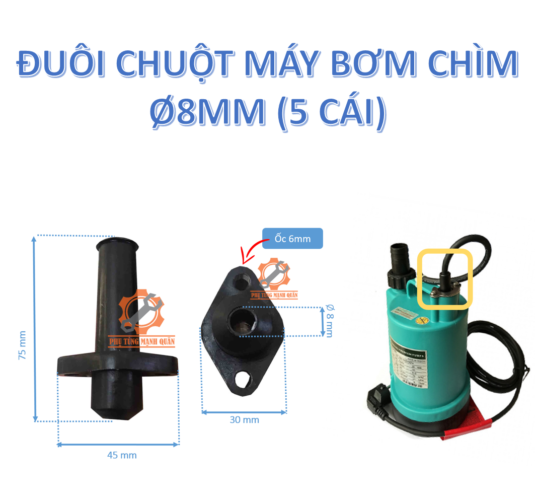 Đuôi chuột máy cầm tay- máy khoan- máy mài- máy bơm chìm - gói 5 cái