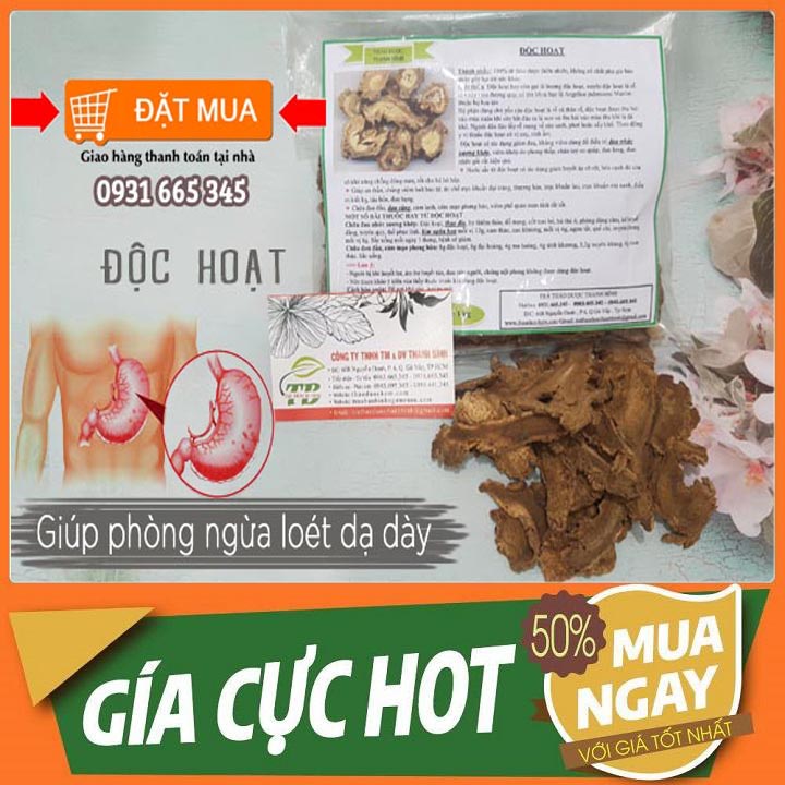 Độc hoạt khô loại 1 hàng cty 1kg - thảo dược thanh bình