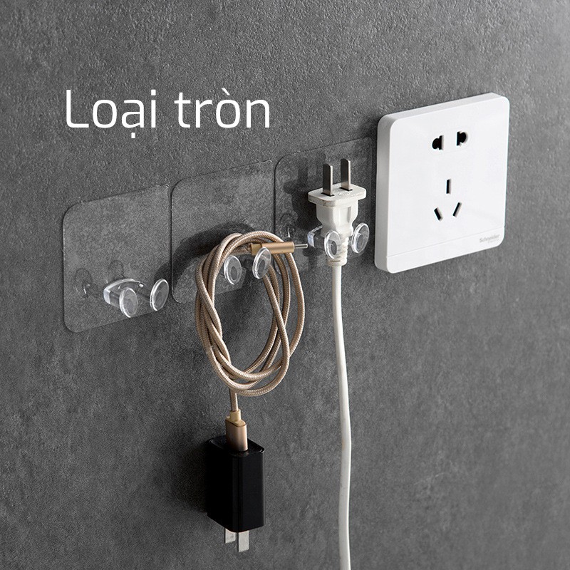 Miếng Dán Đỡ Dây Điện, Bàn Chải Đánh Răng, Móc Dán Tường