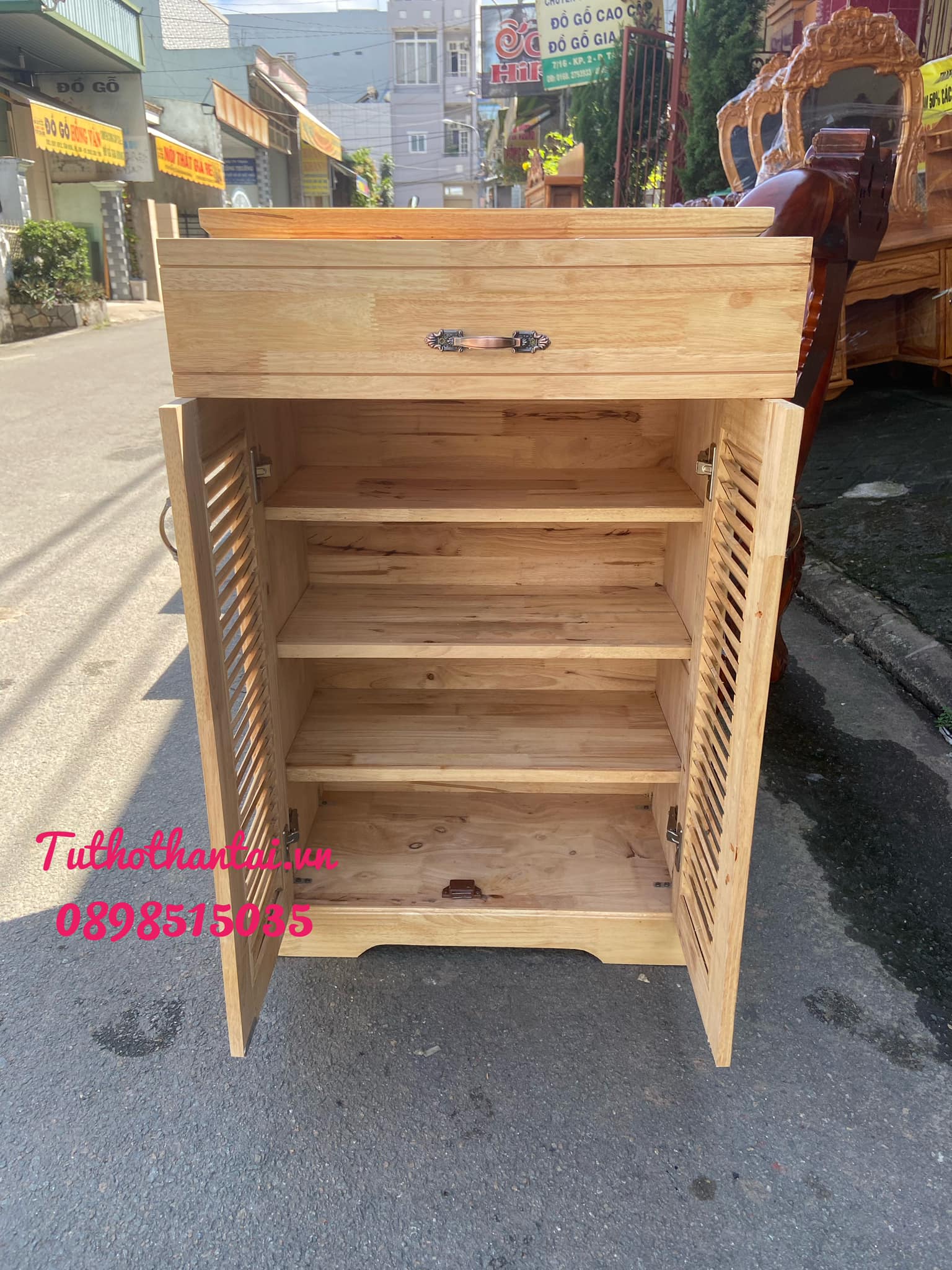 Tủ Giày Dép gỗ Cao Su