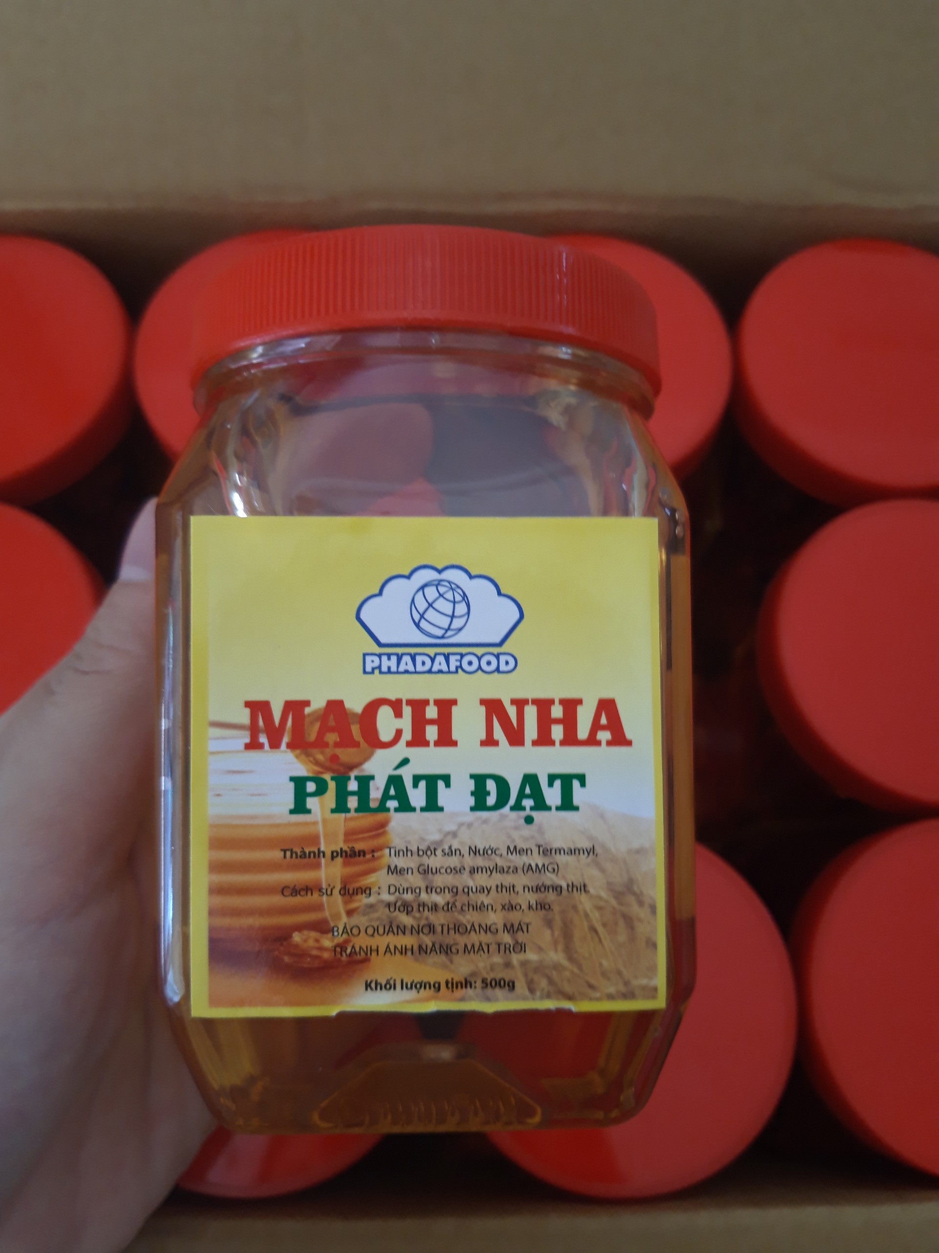 Mạch nha Phát Đạt hũ 500g (date luôn mới)