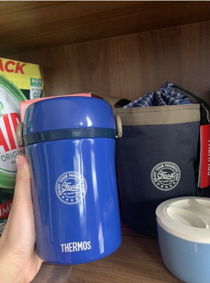 Cặp lồng cơm giữ nhiệt Thermos hàng nội địa Nhật