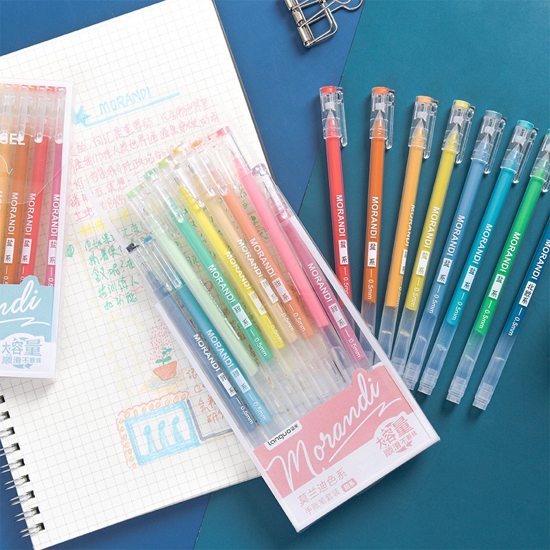 Bút Gel Màu Morandi Set 9 Màu Cao Cấp