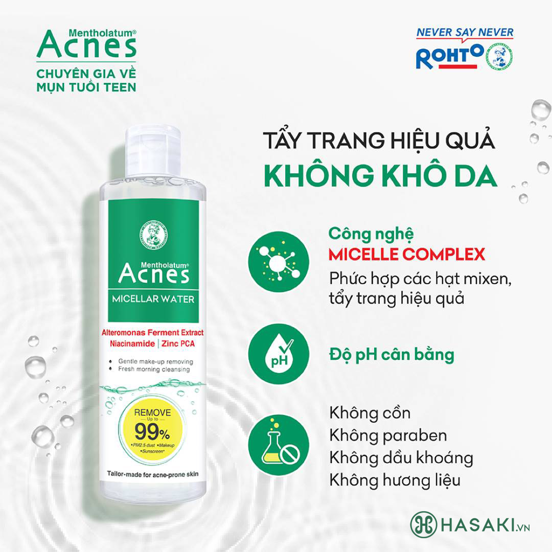 Bịch 20 Miếng Khăn Giấy Tẩy Trang ACNES Make Up Remover Sheet