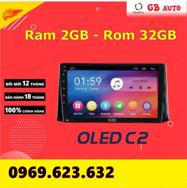 Screen Android 9 inch OLED C2 included vietmap S1 copyright, integrated rear camera, camera journey