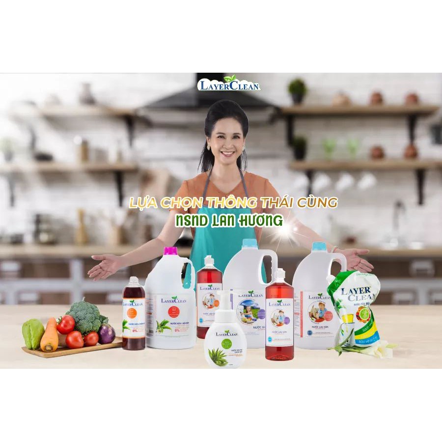 [RẺ VÔ ĐỊCH] Mẫu dùng thử - Nước rửa chén bát Layer Clean gói 30ml