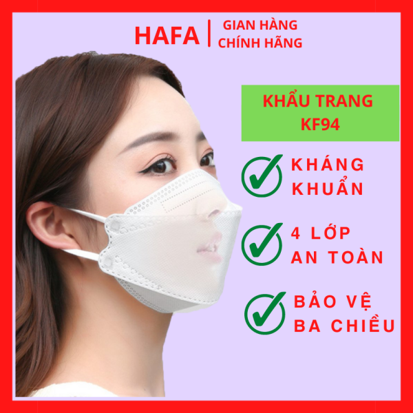 [FREESHIP - Combo 40 cái] Khẩu trang KF94 cao cấp Hàn Quốc  - 4D Mask - 4 lớp - kháng khuẩn - diệt khuẩn virus - an toàn - HAFA nhập khẩu