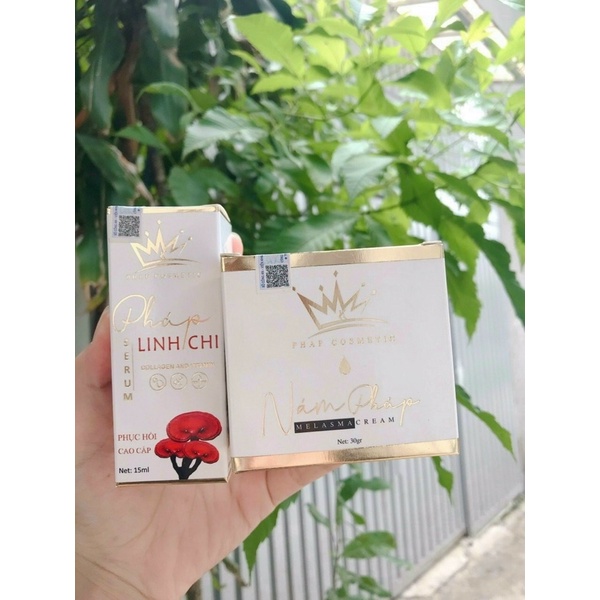 kem nám pháp tặng serum linh chi
