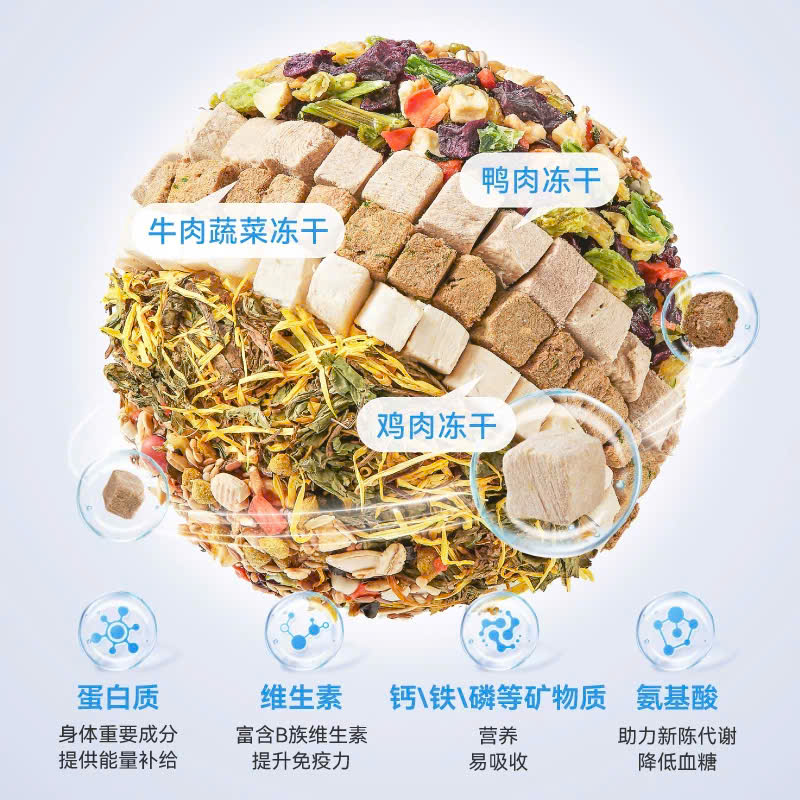 1kg Premium Tropical Hamster Food Large Grain