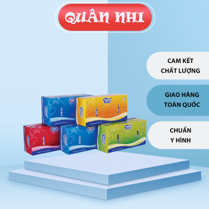 Giấy hộp rút pulppy tiện lợi dễ sử dụng