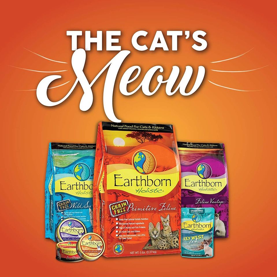 [Bao 2kg](Grain free) Thức ăn mèo EARTHBORN tại Mỹ