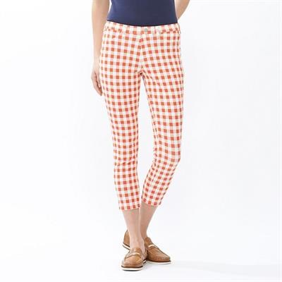 Quần kẻ cropped ô vuông uniqlo - 138634