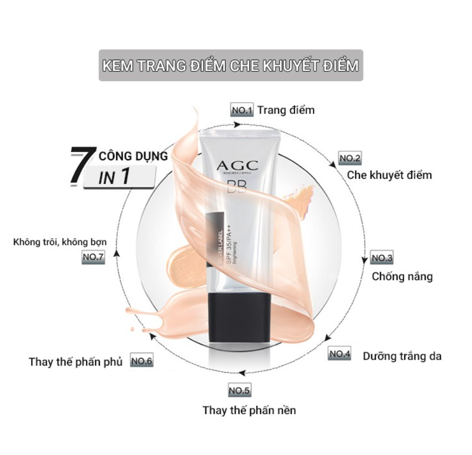 Kem nền che khuyết điểm BB Cream AGC