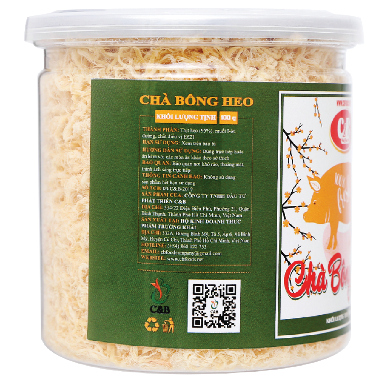 CHÀ BÔNG HEO C&B HỘP 100G