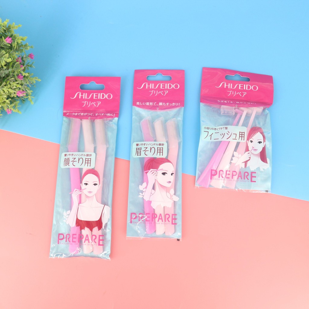 [HCM]Bộ 3 Dao Cạo Shiseido Nhật Bản