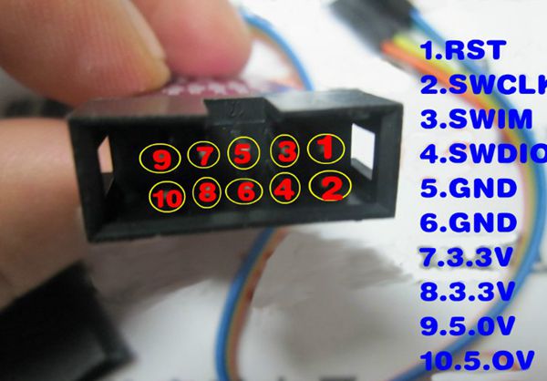 USB - Mạch Nạp ST-Link V2  STM8 STM32