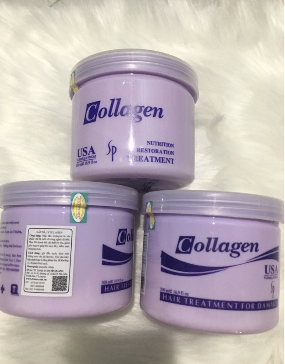 Hấp dầu phục hồi tiwan Collagen sp 500 ml