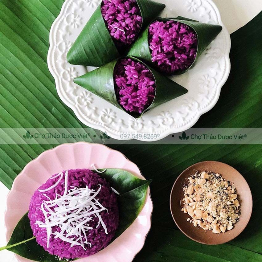 Lá Cẩm Tím Khô 100g - Chợ Thảo Dược Việt