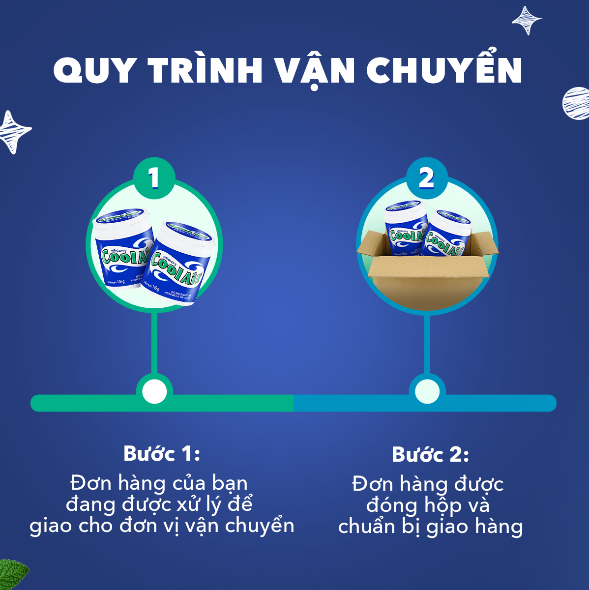 Combo 2  Kẹo Sing-Gum Cool Air Hương Bạc Hà - Khuynh Diệp Hũ Lớn 100 Viên