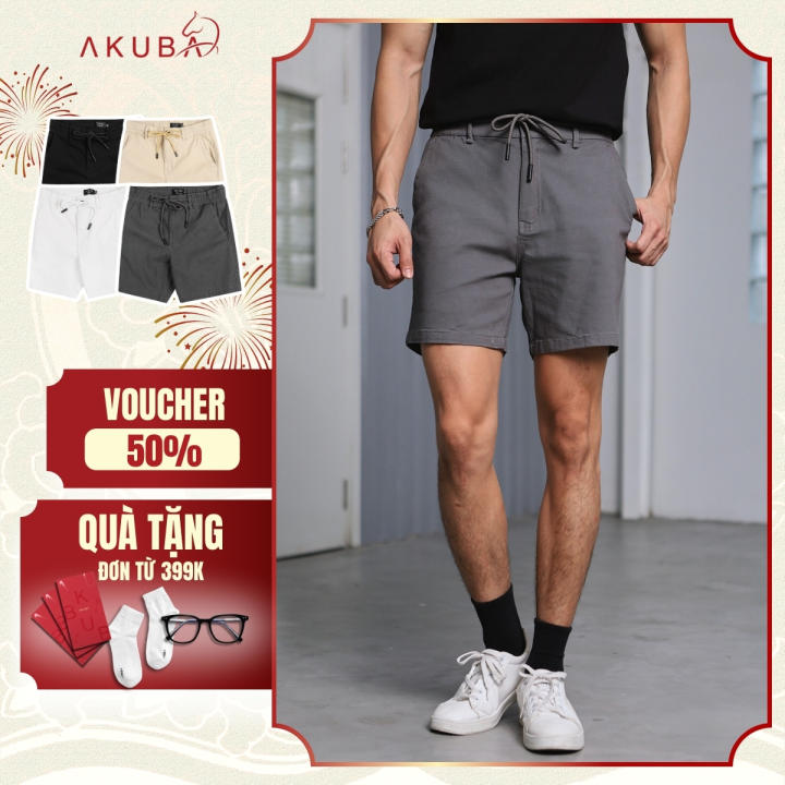 Quần short nam AKUBA, form regular, chất vải&hellip;