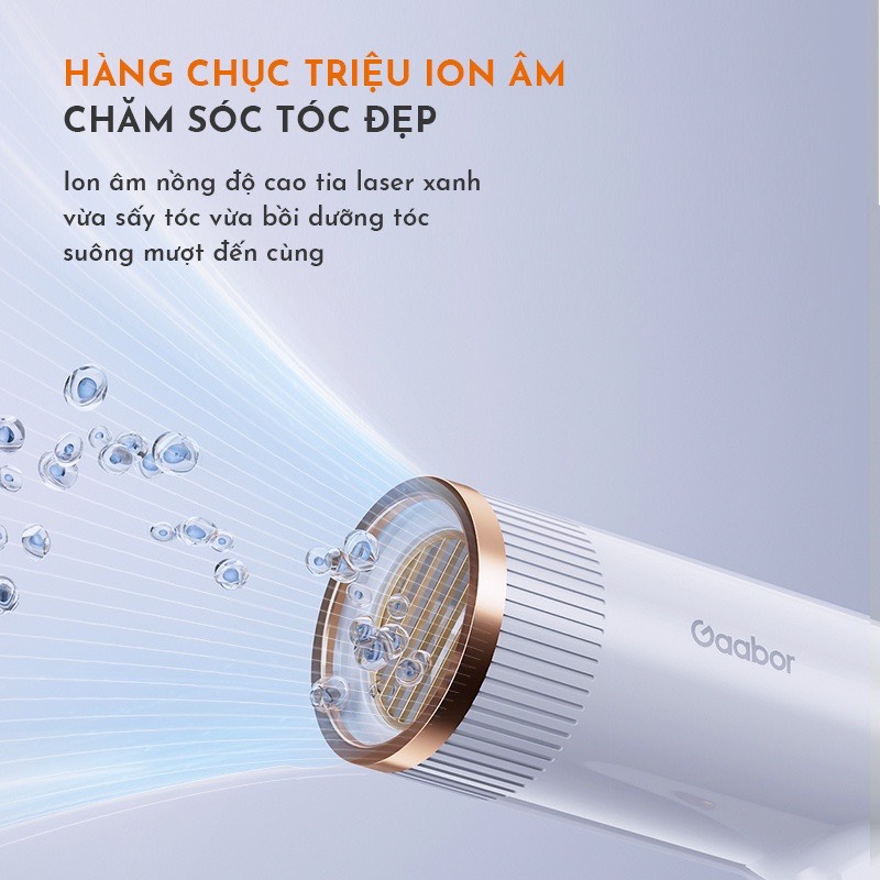 Máy Sấy Tóc 2 Chiều Gaabor GHD N1200A 1000W - 3 Chế Độ Sấy