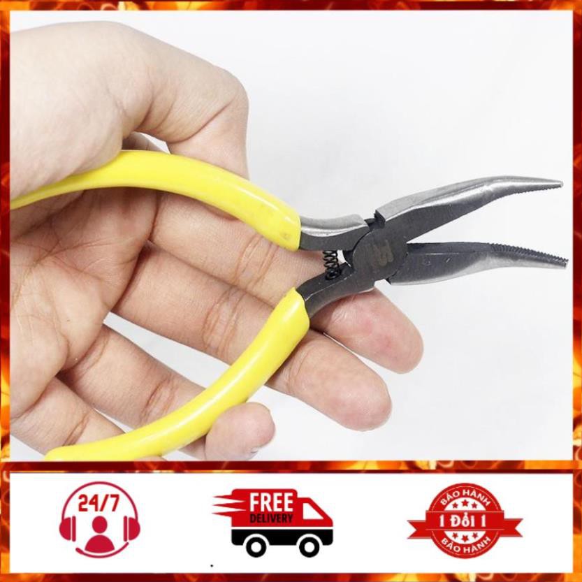 Kìm mỏ cong nhọn Bosi 5 inch
