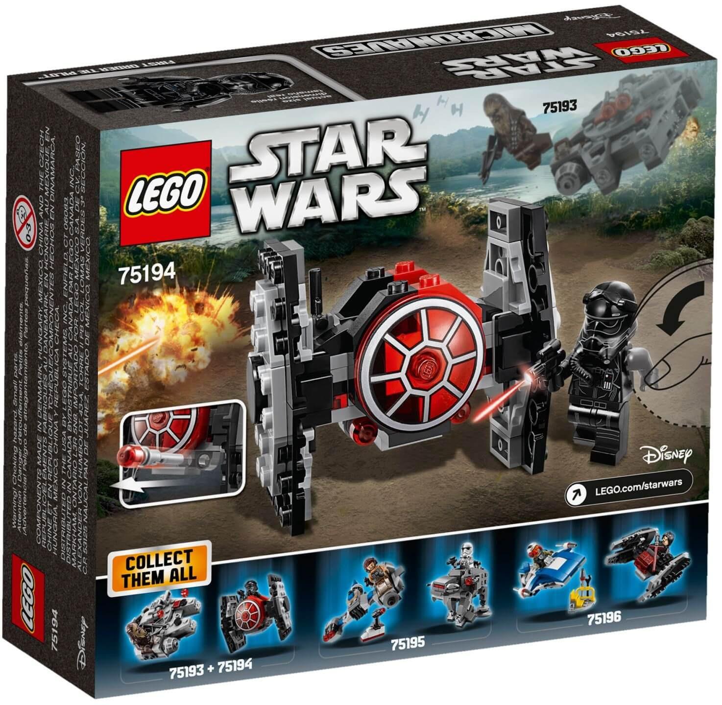 Mua đồ chơi LEGO Star Wars 75194 - Phi Thuyền TIE Fighter First Order (LEGO Star Wars 75194 First Order TIE Fighter Microfighter)