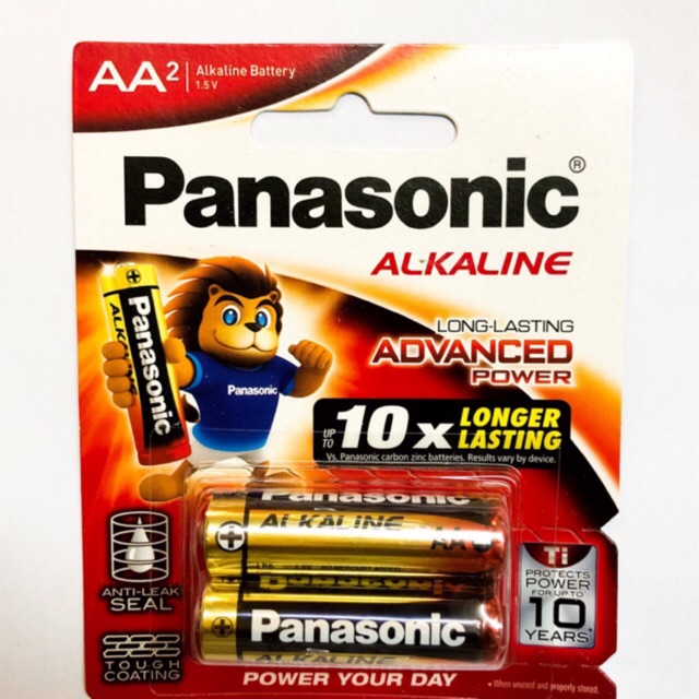 Vỉ 2 Viên Pin Tiểu / Pin AA Panasonic alkaline LR6T/2B  1,5V