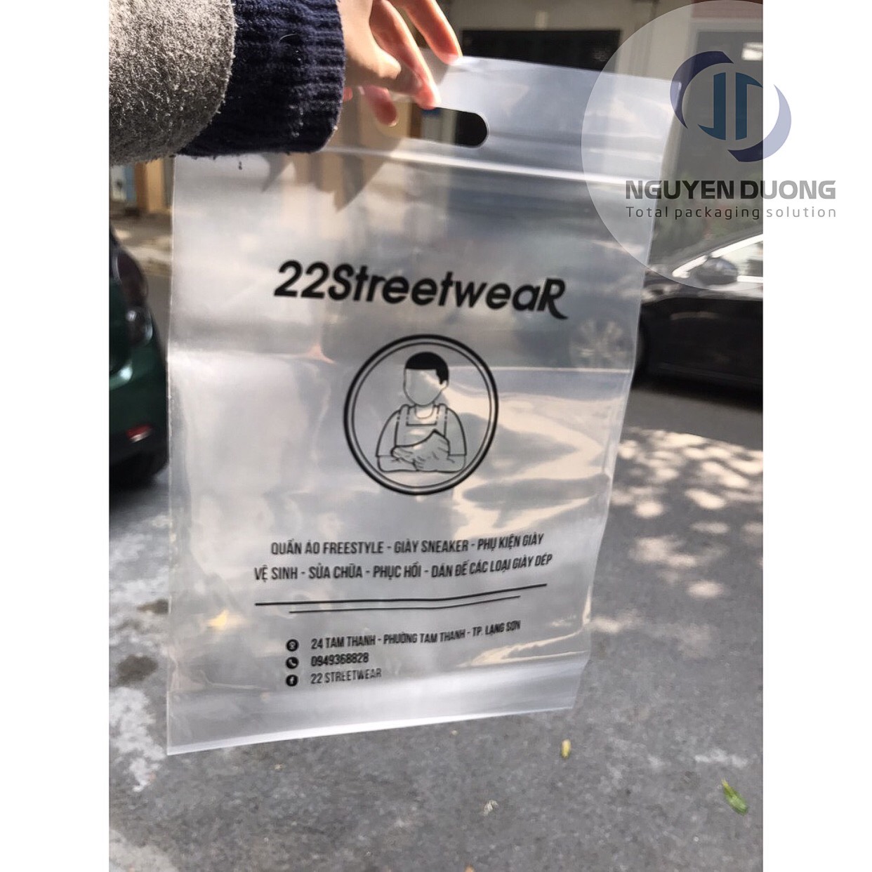 1kg Túi zip trong đột lỗ hột xoài