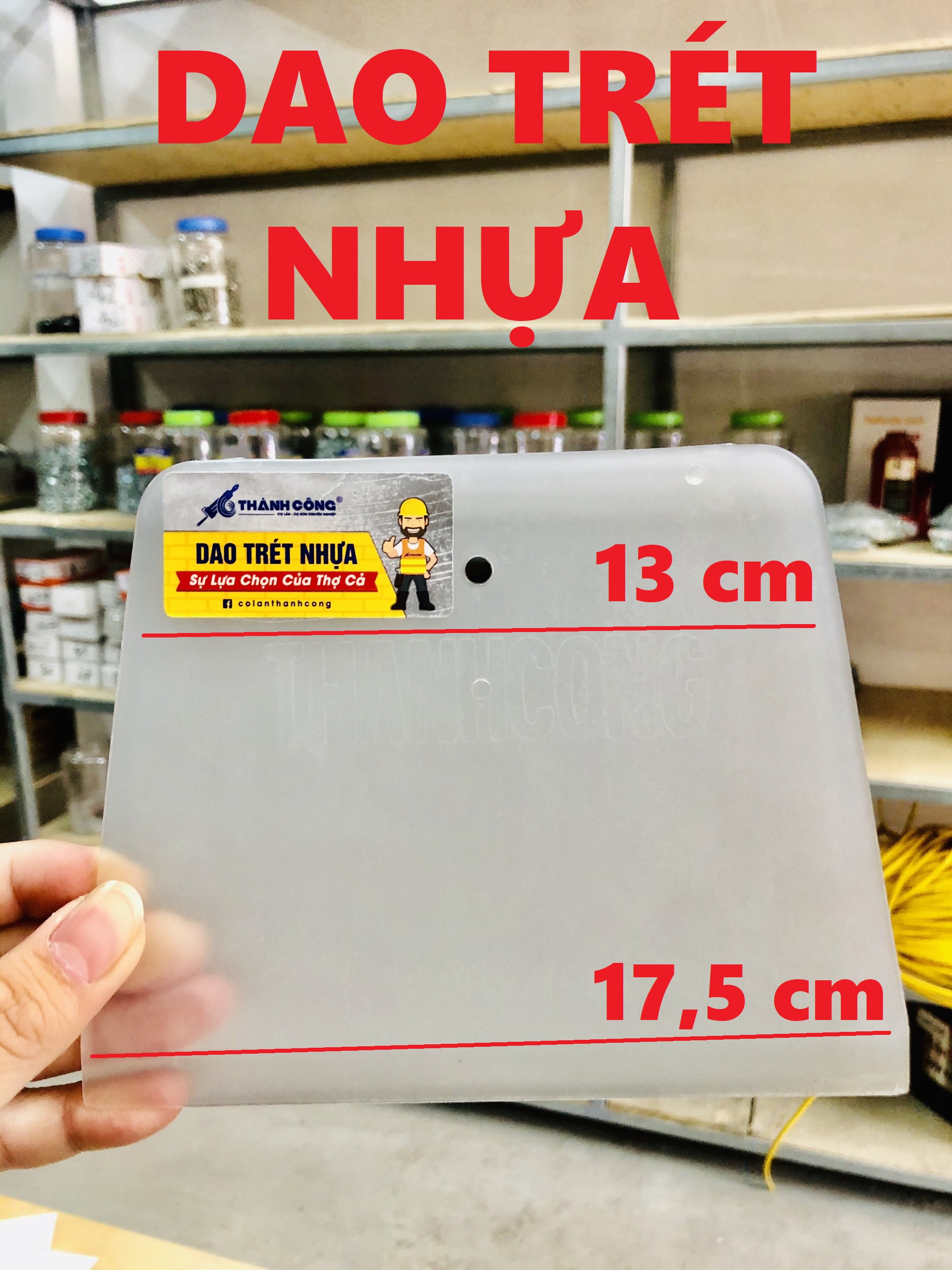 Dao trét nhựa to thành công 17.5 cm