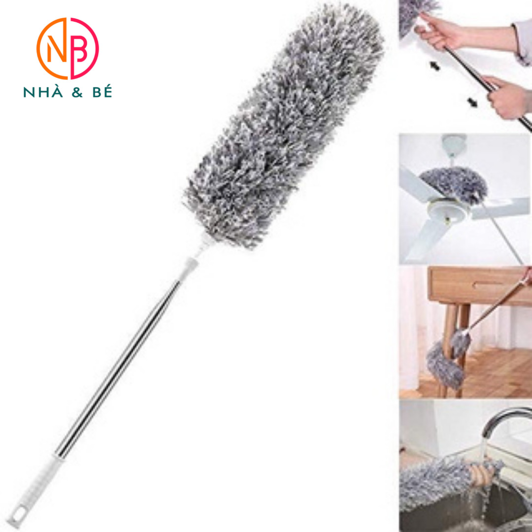 Chổi quét trần nhà, mạng nhện, bụi bẩn - Chổi quét trần thông minh đa năng dễ sử dụng - Bách Hóa Chổi