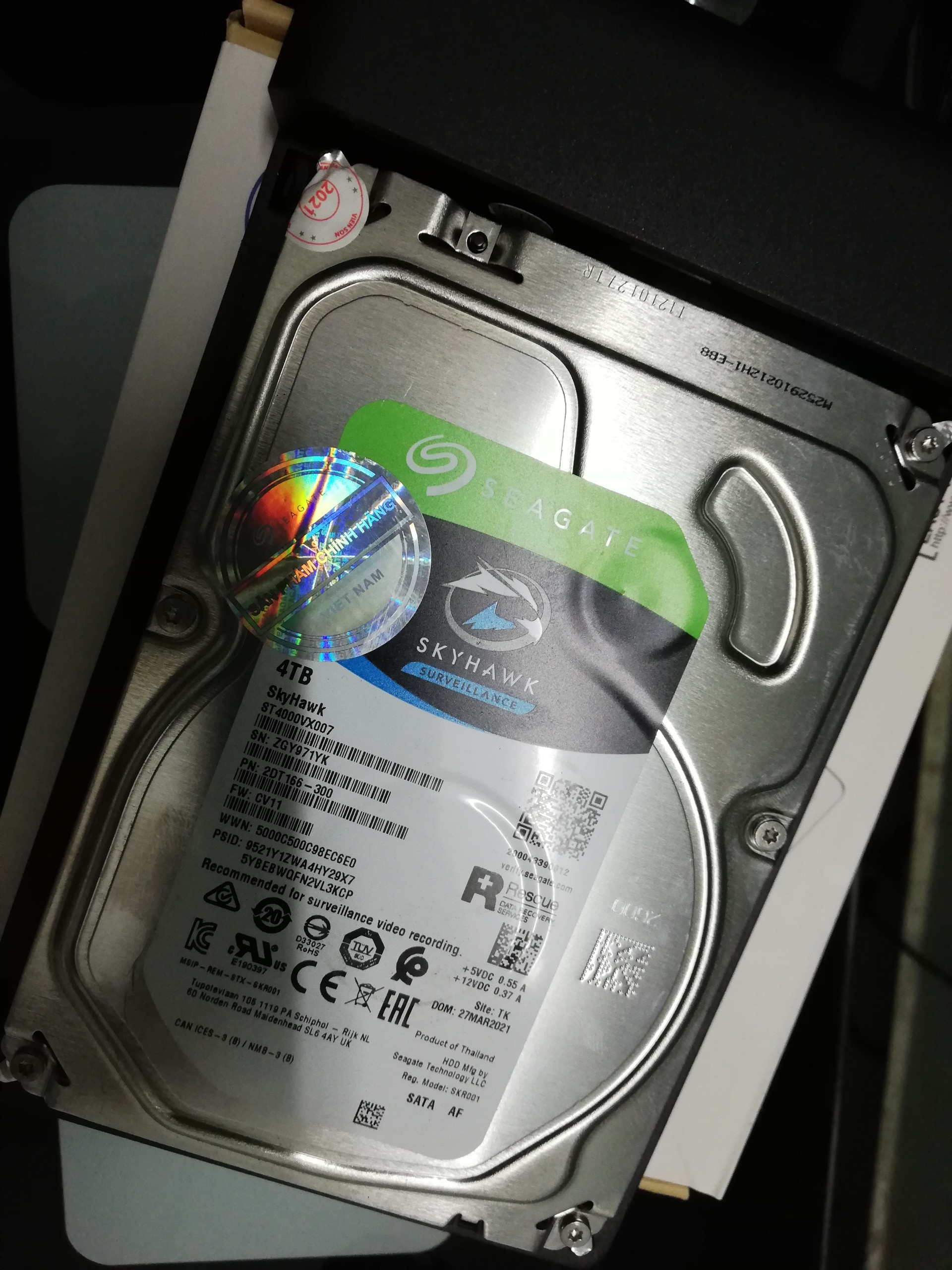 [HCM]Ổ cứng 4TB Seagate Skyhawk chuyên dụng chạy 24/24