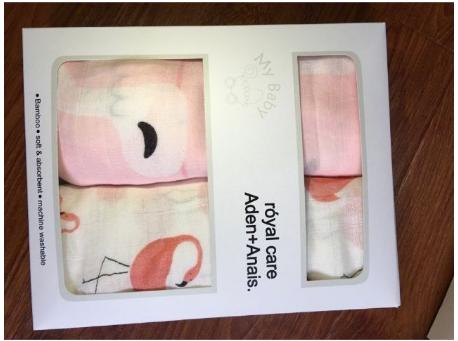 [ MỚI] Hộp 2 Khăn Aden & Anais Sợi Tre Cao Cấp Siêu Mềm Mịn sang xịn