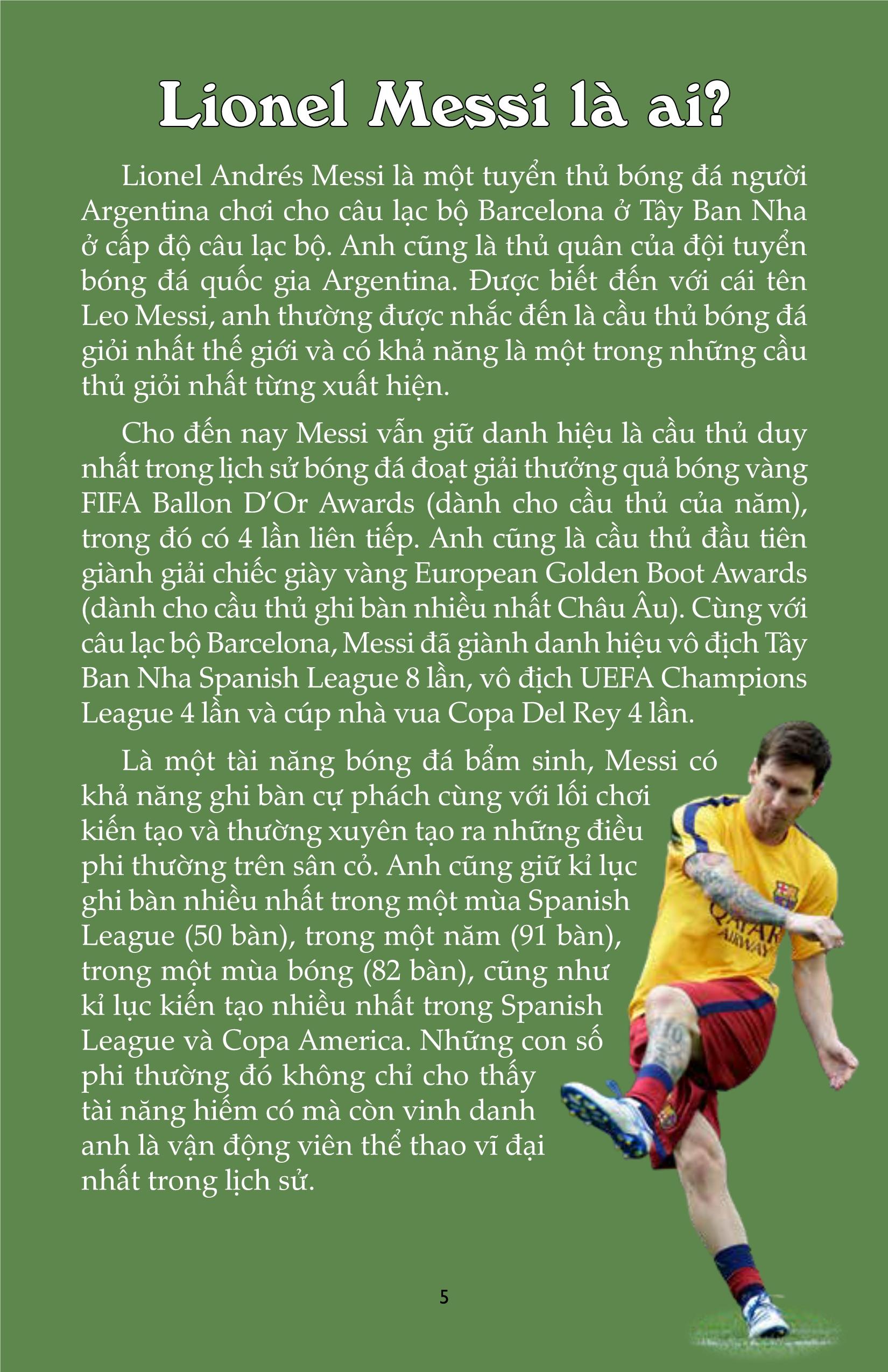 Cầu Thủ Bóng Đá - Lional Messi