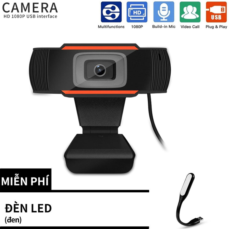 Webcam USB 2.0 4K FHD 720P Webcam cho PC Máy ảnh Web Cam kỹ thuật số tích hợp micrô giảm tiếng ồn Hiệu chỉnh màu tự động cân bằng trắng cho máy tính để bàn