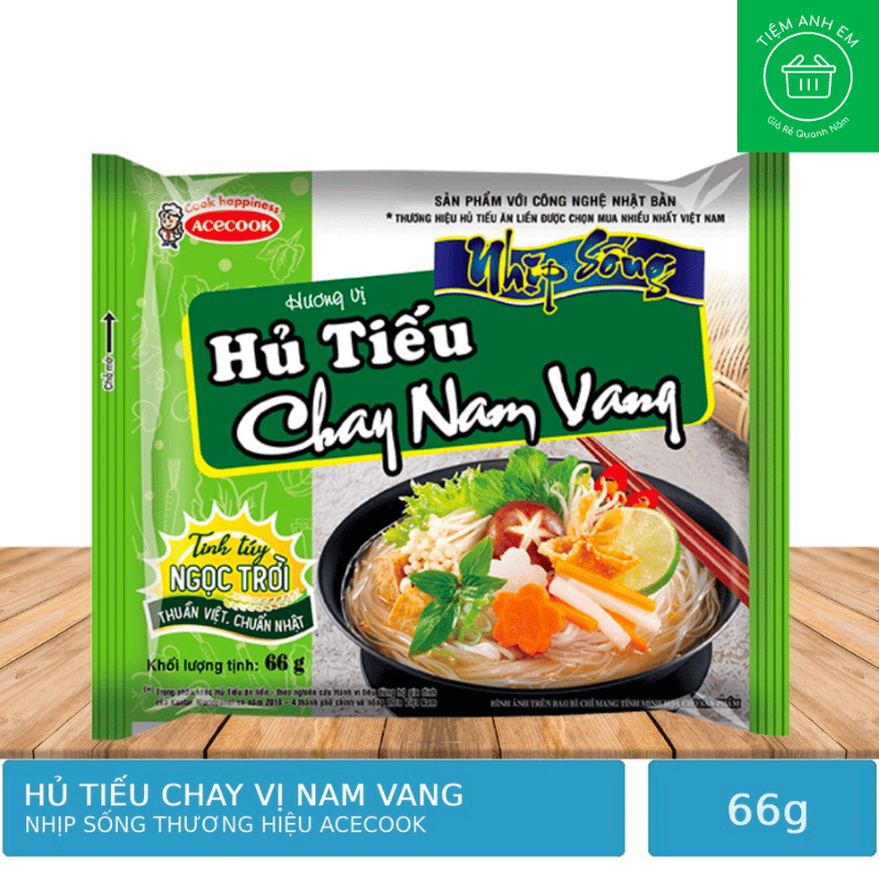Hủ tiếu chay Nam Vang Nhịp Sống gói 66g